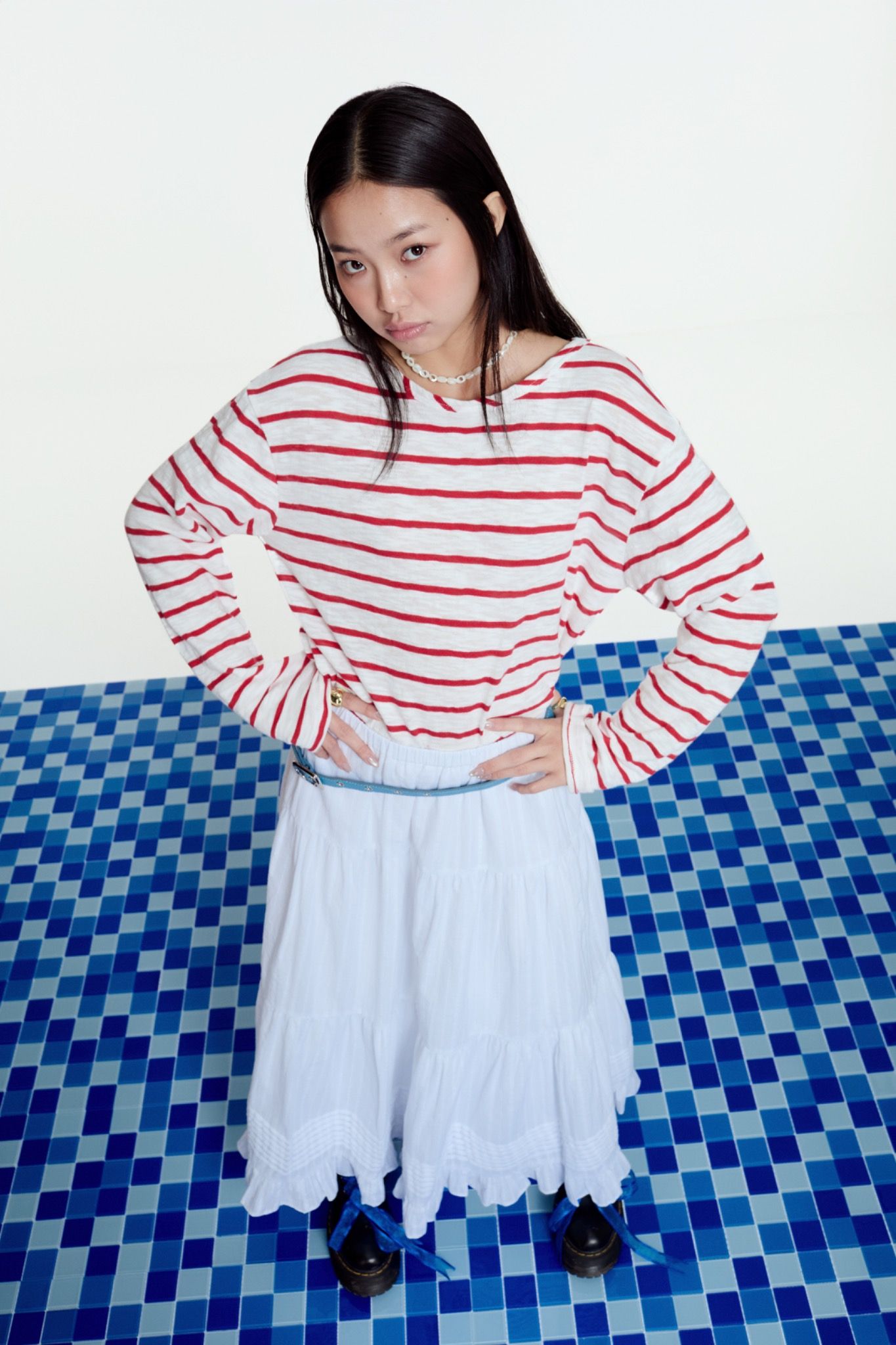 Libe White Maxi Skirt (Pre-order)