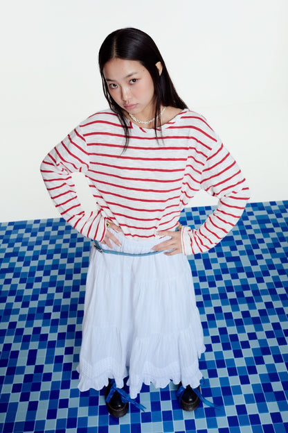 Libe White Maxi Skirt (Pre-order)