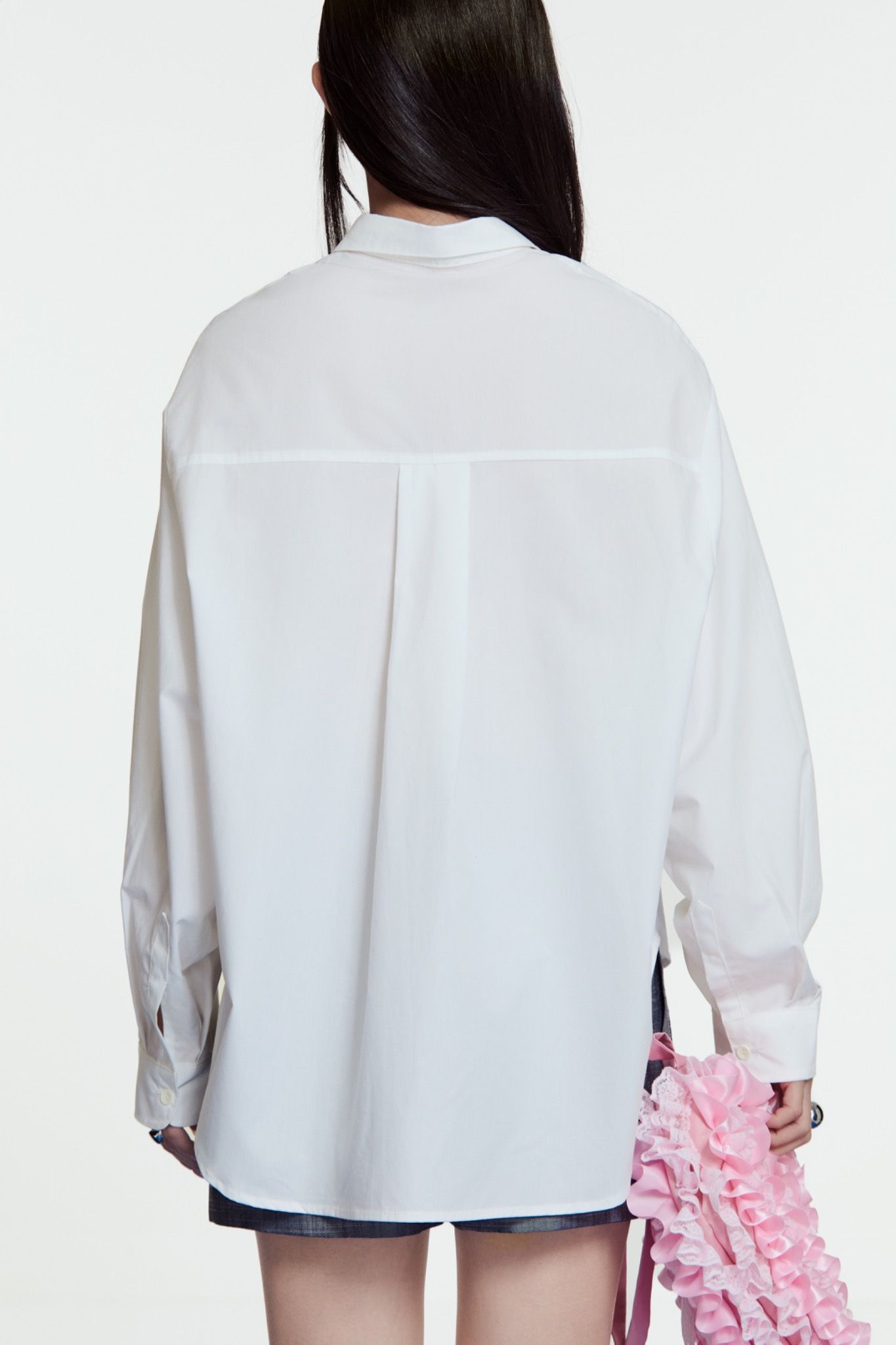 Libe White Oversized Shirt (Pre-order)