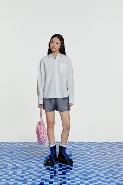 Libe White Oversized Shirt (Pre-order)