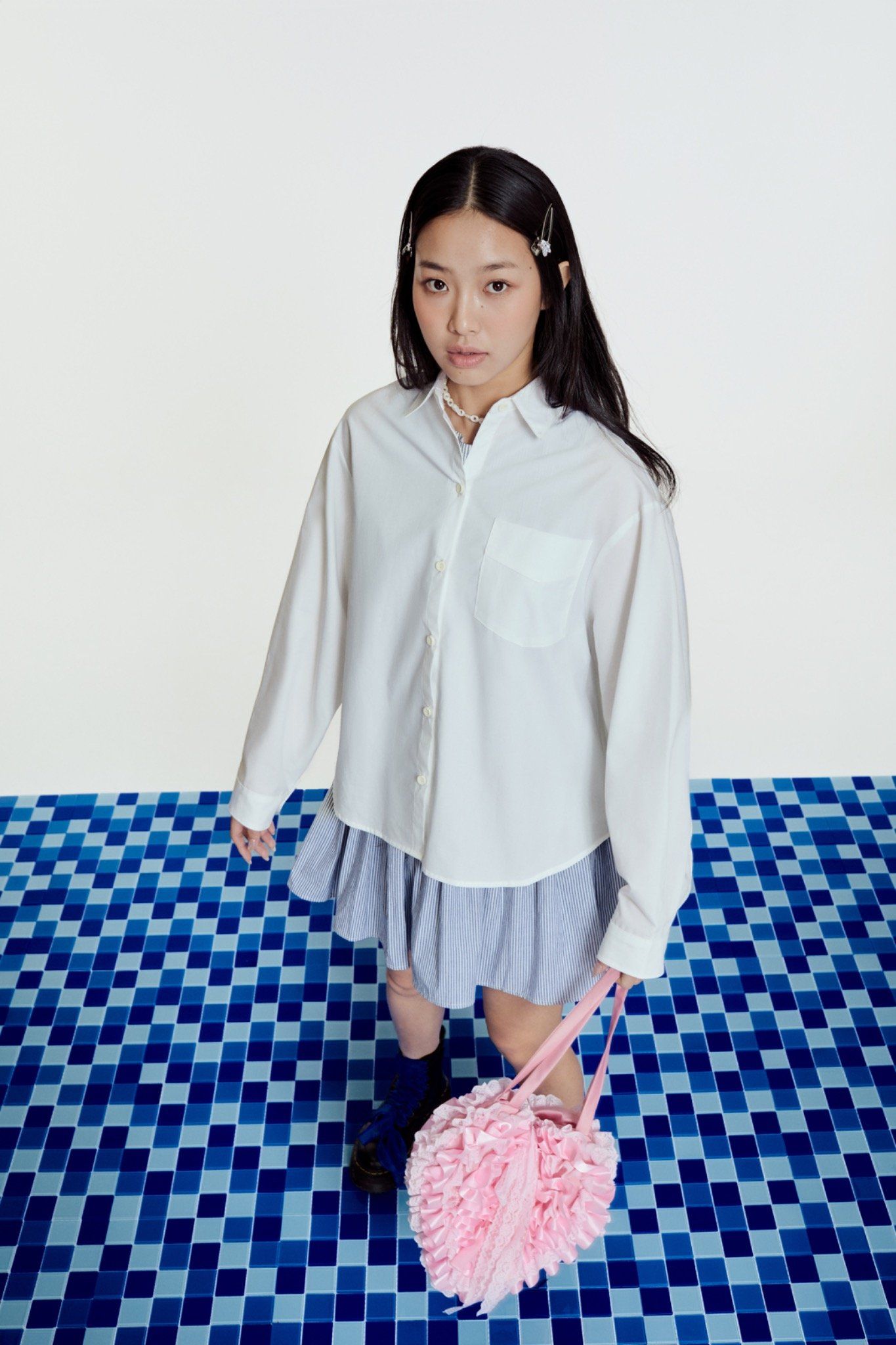 Libe White Oversized Shirt (Pre-order)