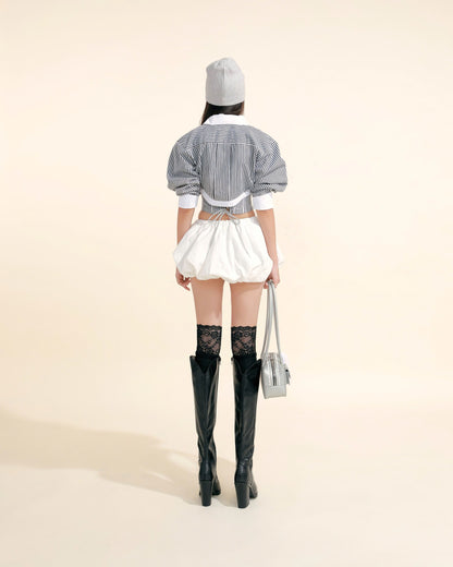 Sodope Club White Pumpskin Skirt (Pre-order)