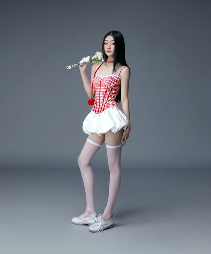 Sodope Club White Pumpskin Skirt (Pre-order)