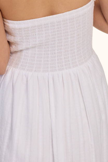 Libe White Tube Mini Dress (Pre-order)