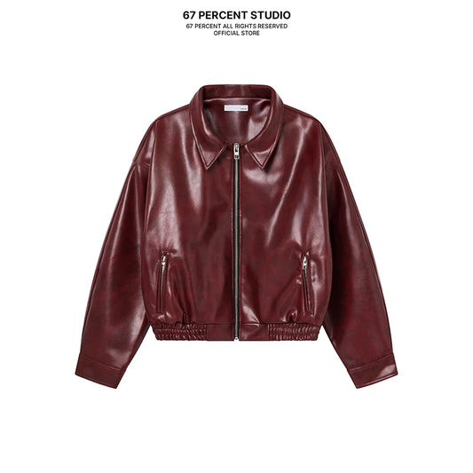 67percent Yankee Leather Jacket