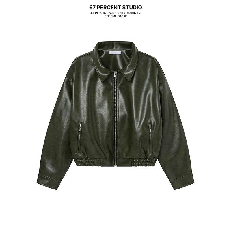 67percent Yankee Leather Jacket