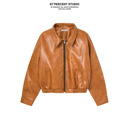 67percent Yankee Leather Jacket
