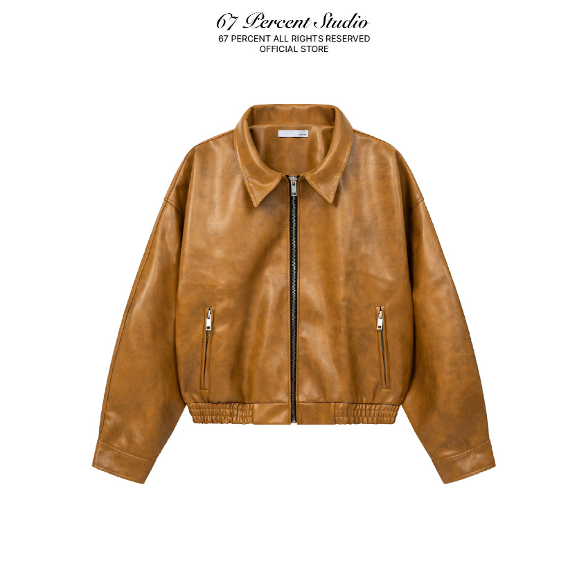 67percent Yankee Leather Jacket