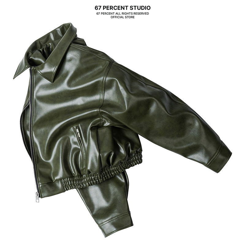 67percent Yankee Leather Jacket