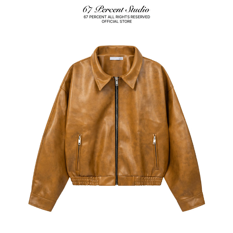 67percent Yankee Leather Jacket