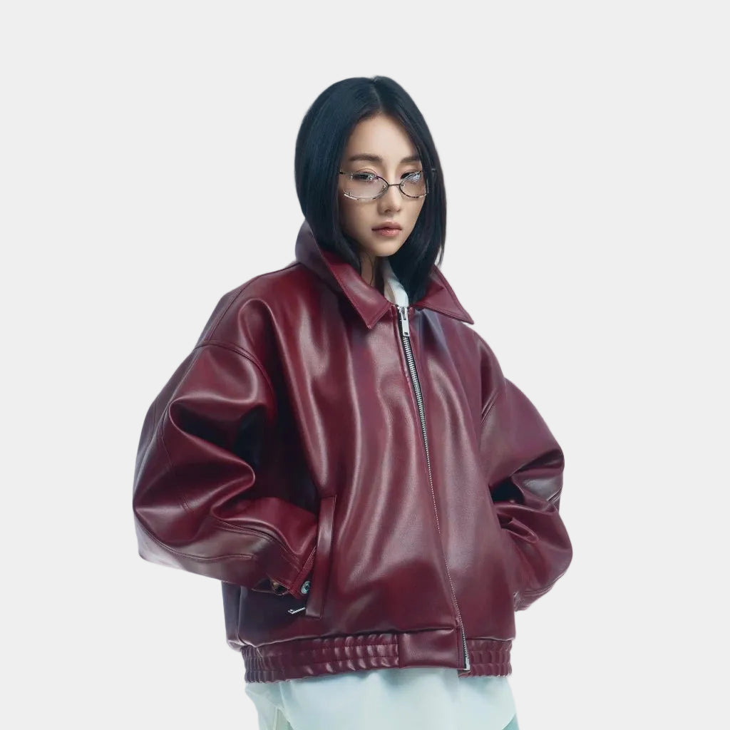 67percent Yankee Leather Jacket