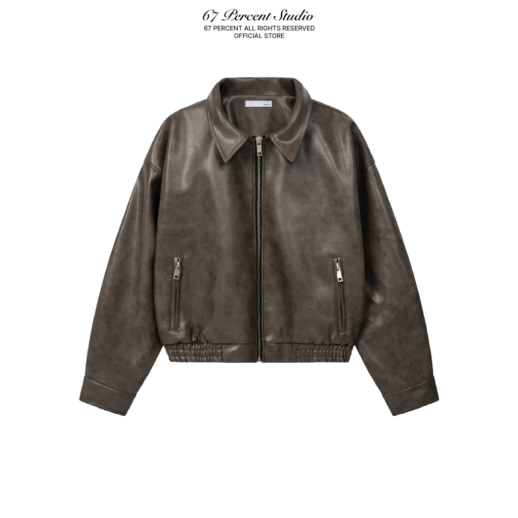 67percent Yankee Leather Jacket