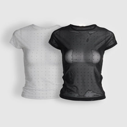 Kish Mesh Baby Tee