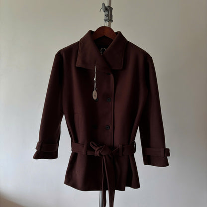 Nhabachtuot Oversized Wool Coat With Belt Logo