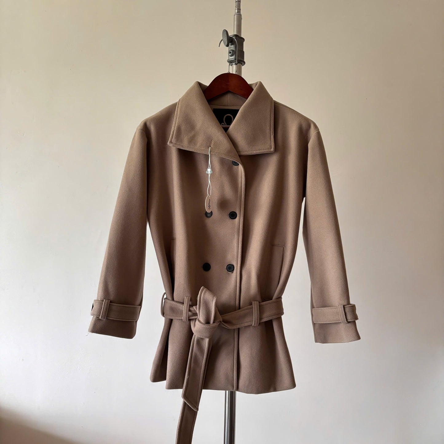 Nhabachtuot Oversized Wool Coat With Belt Logo