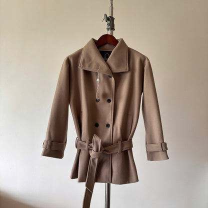Nhabachtuot Oversized Wool Coat With Belt Logo
