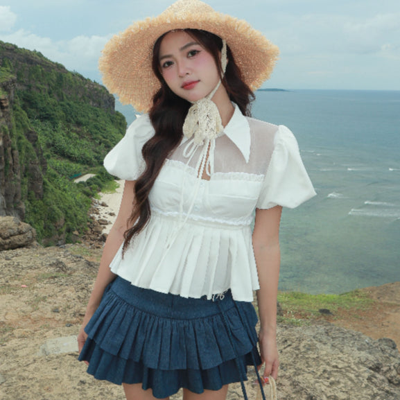 Aiai Studio Aurora Babydoll Top (Pre-order)