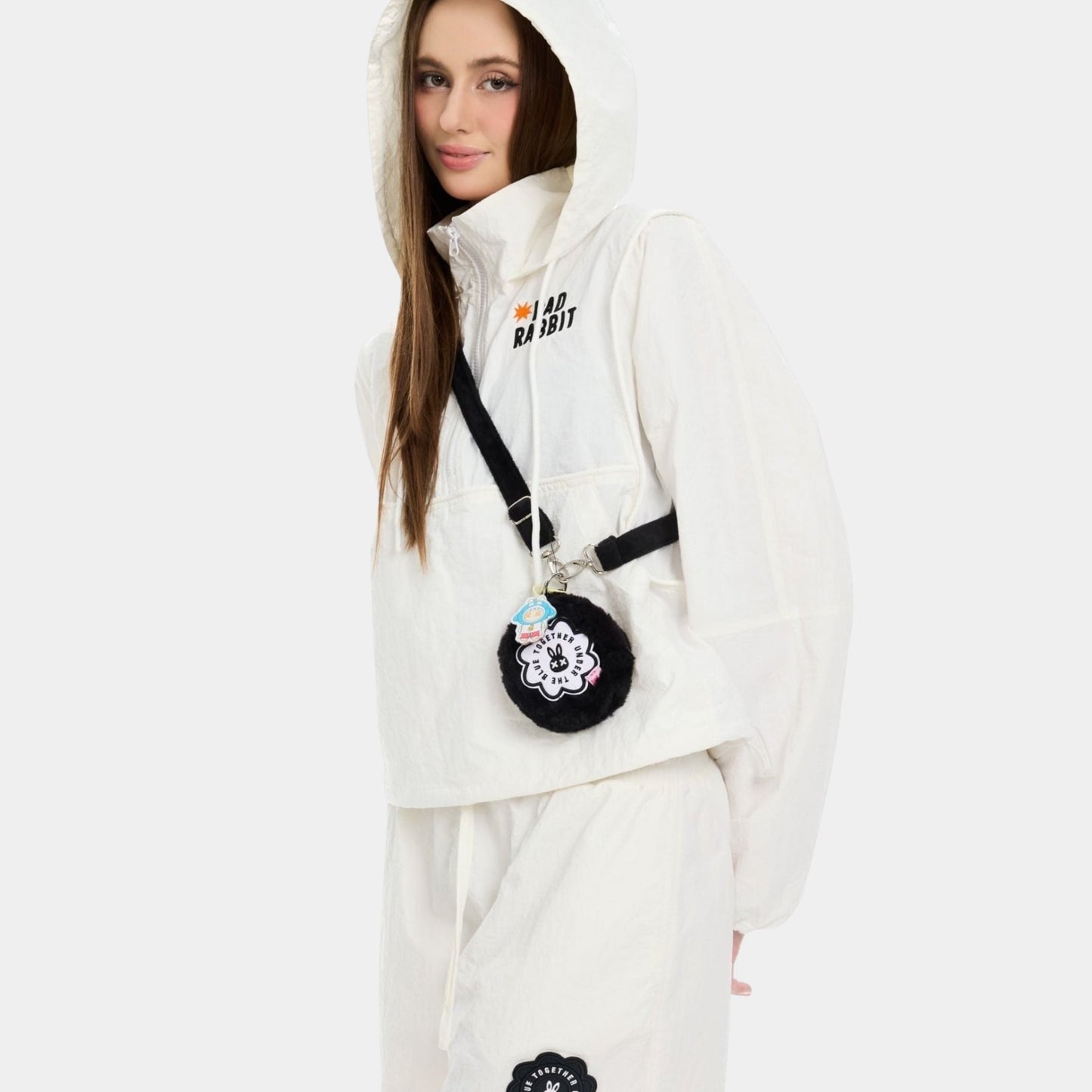 Bad Rabbit Club Bubblegum Rabbit Half-Zip Jacket