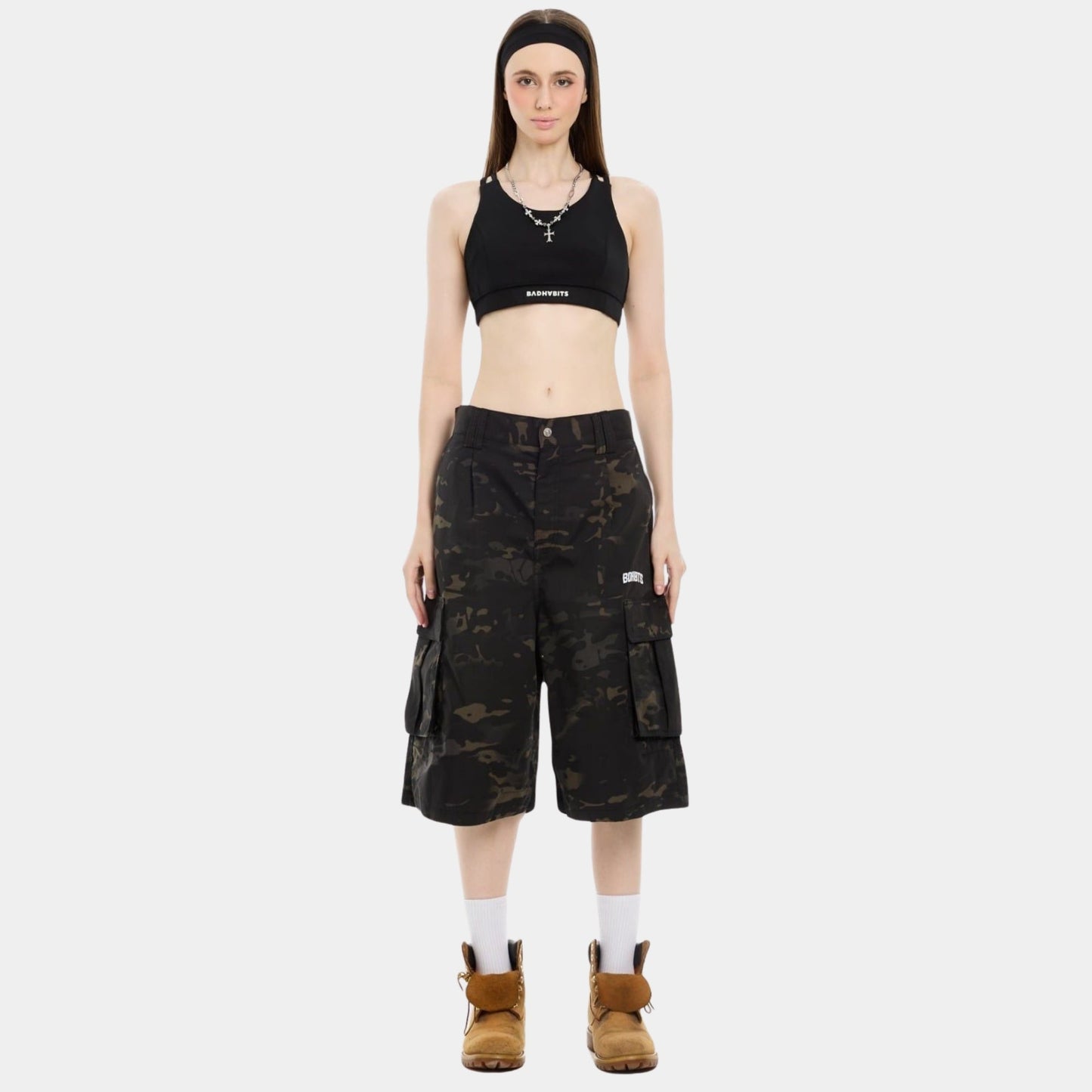 Bad Habits Army Cargo Shorts