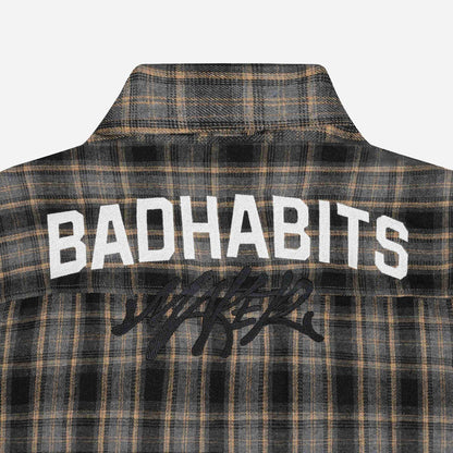 Bad Habits Too Good Flannel Shirt