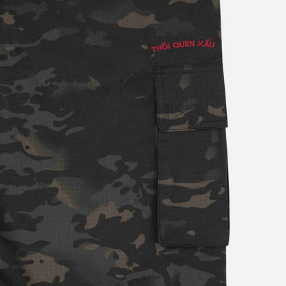 Bad Habits Army Cargo Shorts