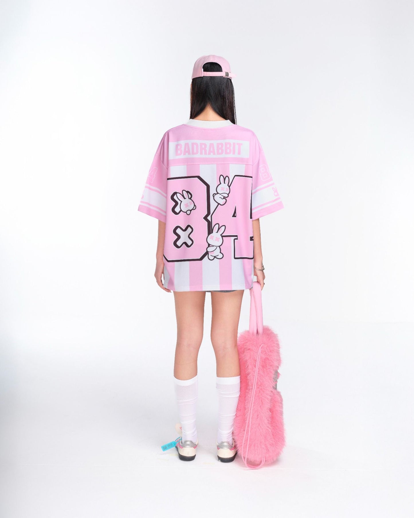 Bad Rabbit Club Baby Pink Jersey Tee