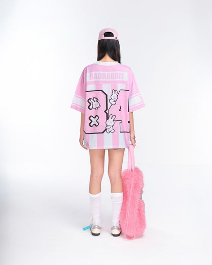 Bad Rabbit Club Baby Pink Jersey Tee