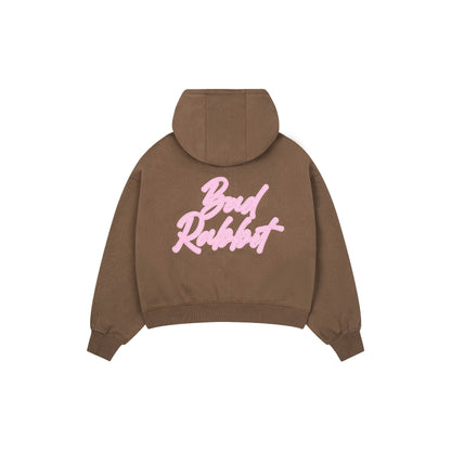 Bad Rabbit Club Rabbit Logo Zip Hoodie