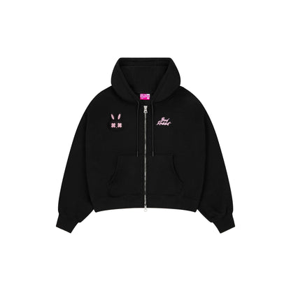 Bad Rabbit Club Rabbit Logo Zip Hoodie
