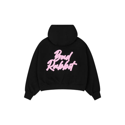 Bad Rabbit Club Rabbit Logo Zip Hoodie