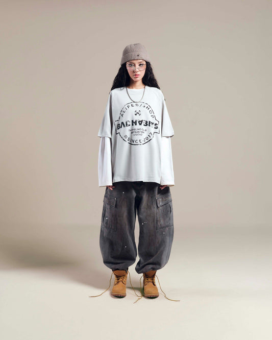 Bad Habits Coffee Stamp Boxy Tee