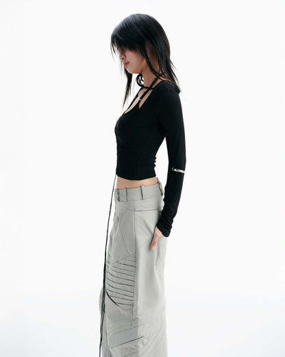 Bunny Hill Bisou Long Sleeve Top - Black