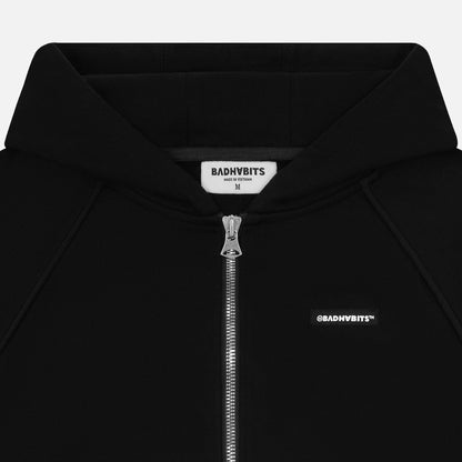 Bad Habits S-On The Go Zip Hoodie - Black