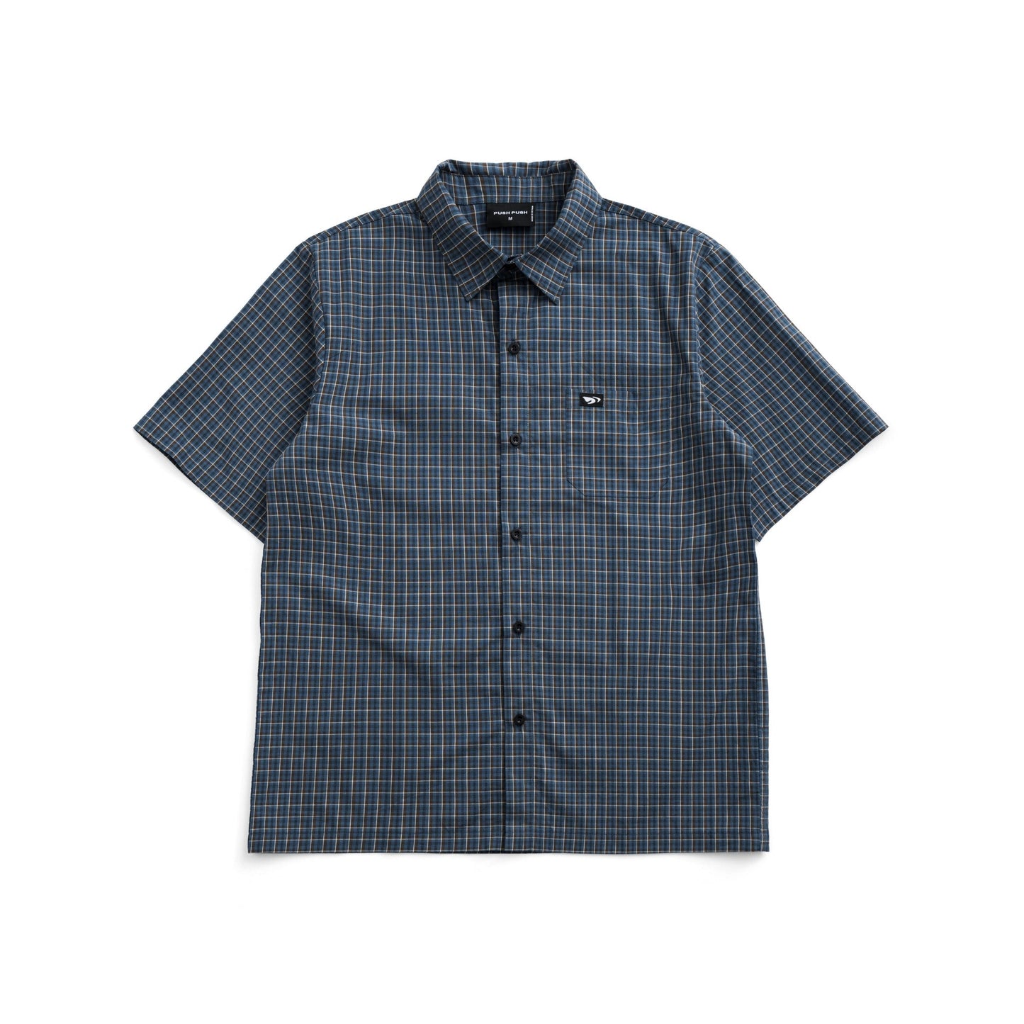 Push Push Pp Nik Shirt - Steel Blue Check