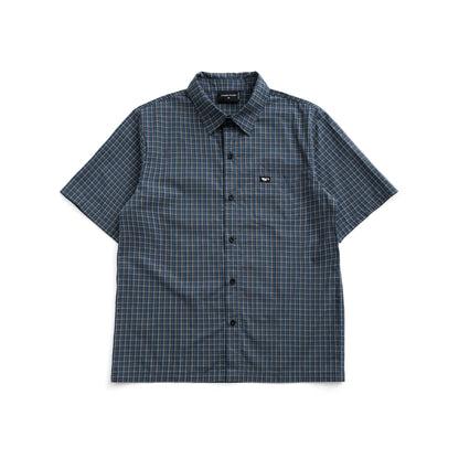 Push Push Pp Nik Shirt - Steel Blue Check