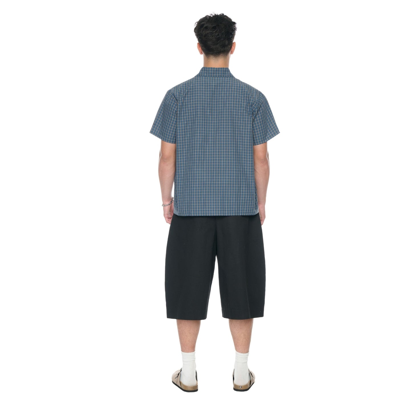 Push Push Pp Nik Shirt - Steel Blue Check