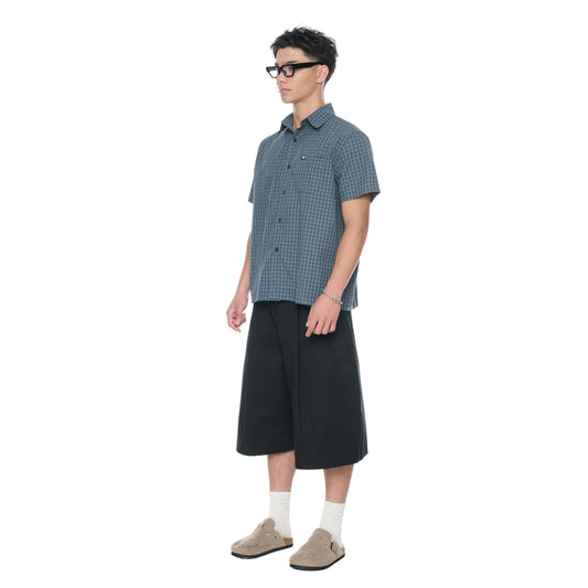 Push Push Pp Nik Shirt - Steel Blue Check