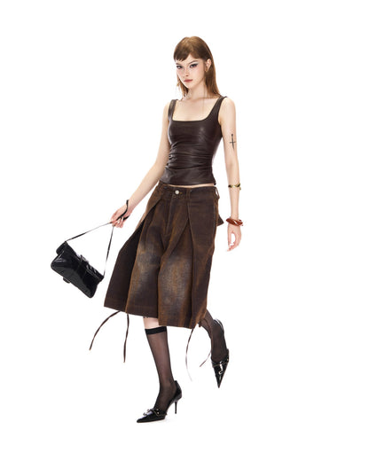Viery Jolie Tank Top - Brown - Delivery 48h