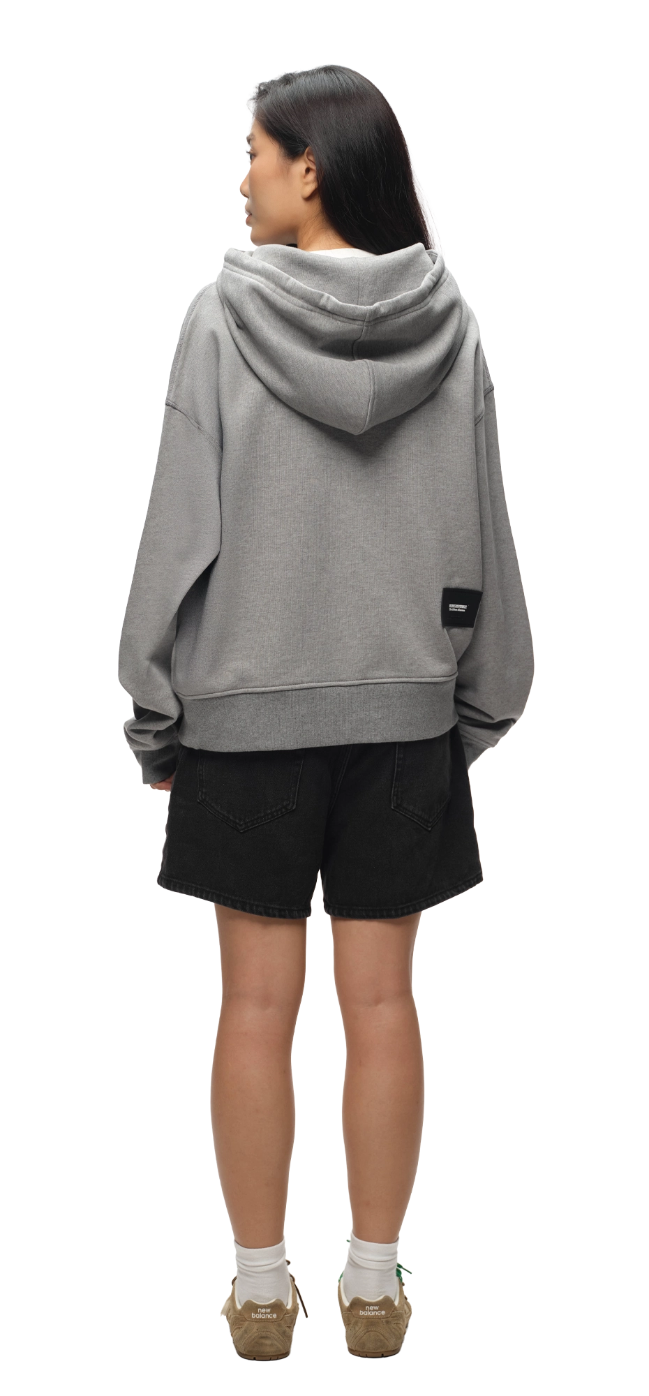 Wearetheprivate Gray Hoodie Embroidered Logo