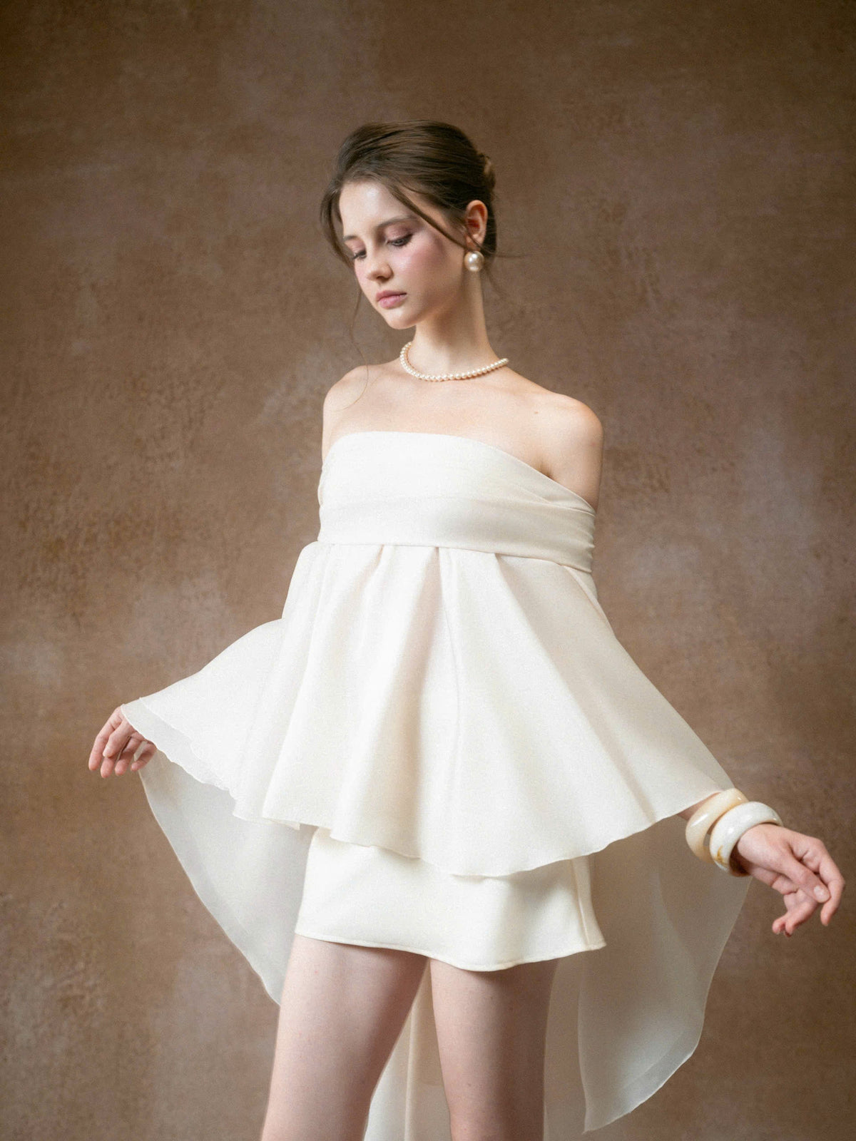 Kisserine Papillon Top - Cream