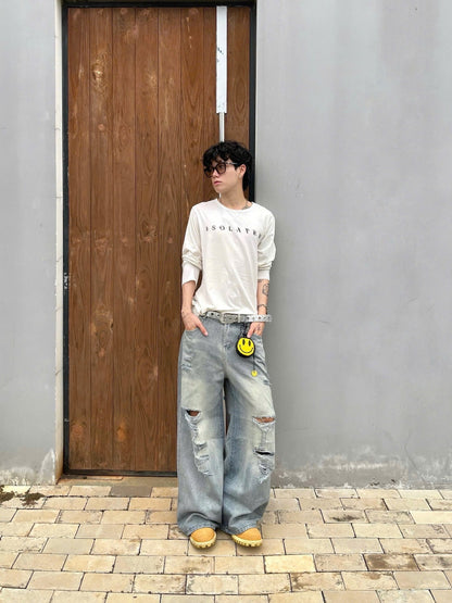 Calem Club Long Fold Series Jeans Ver.3 - Denim