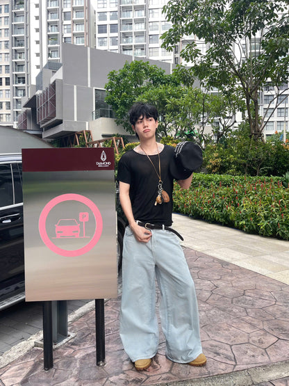 Calem Club Long Fold Series Jeans Ver.3 - Denim