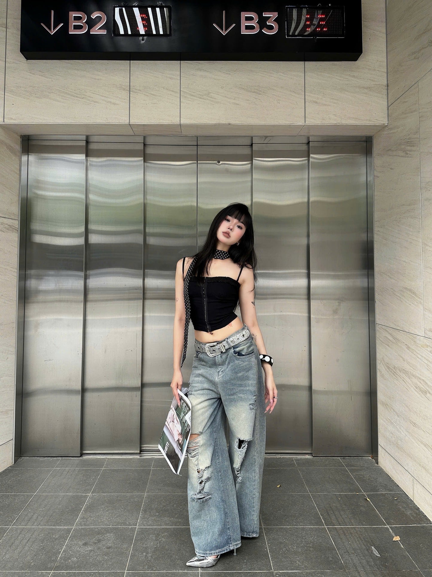 Calem Club Long Fold Series Jeans Ver.3 - Denim