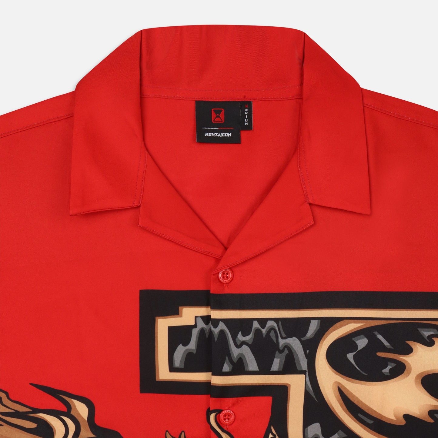 Now Saigon Dragon Printed Shirt