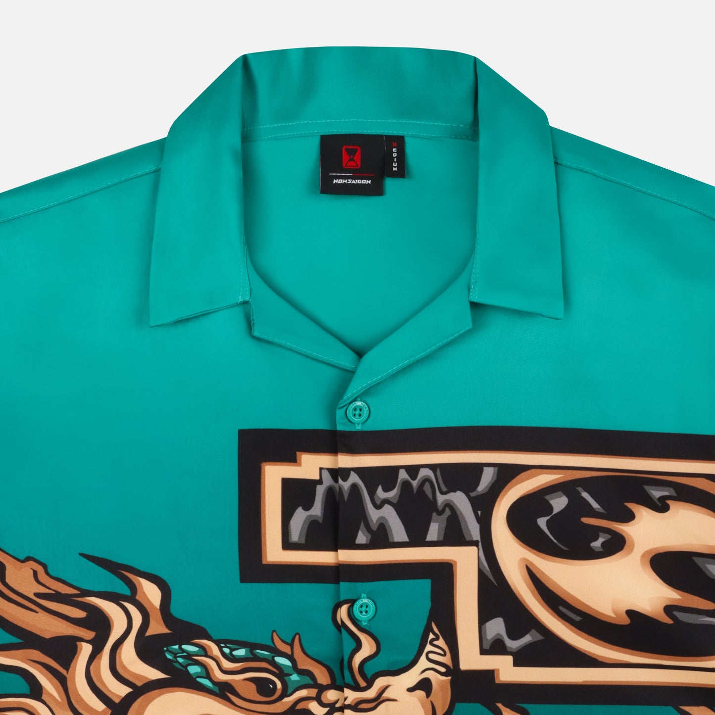 Now Saigon Dragon Printed Shirt