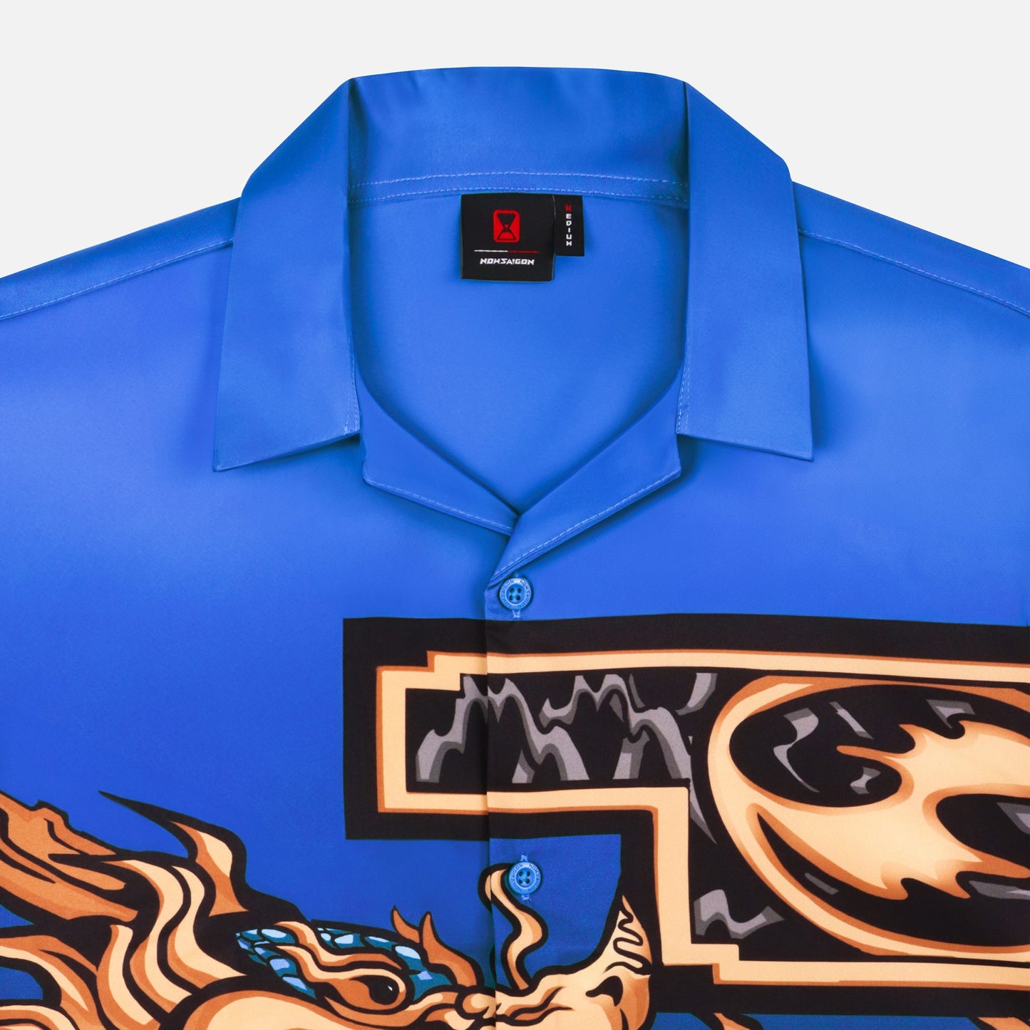 Now Saigon Dragon Printed Shirt
