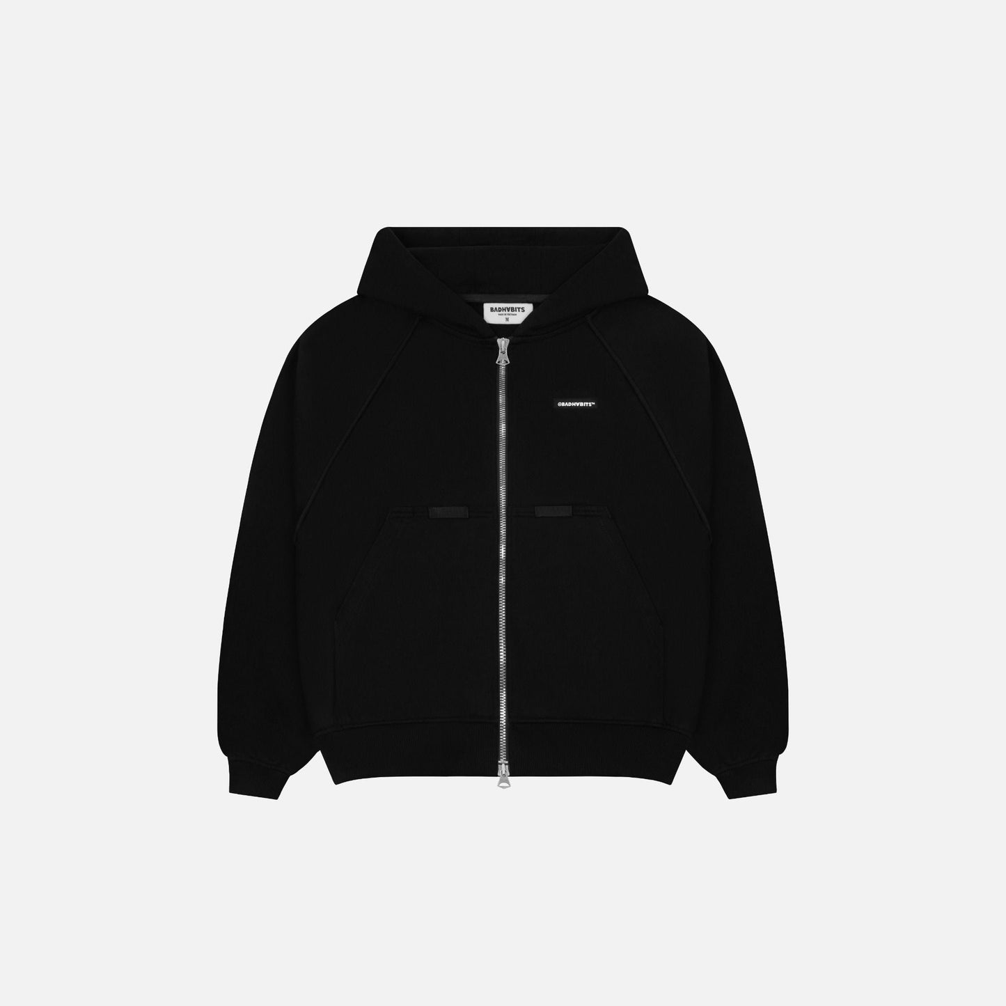 Bad Habits S-On The Go Zip Hoodie - Black