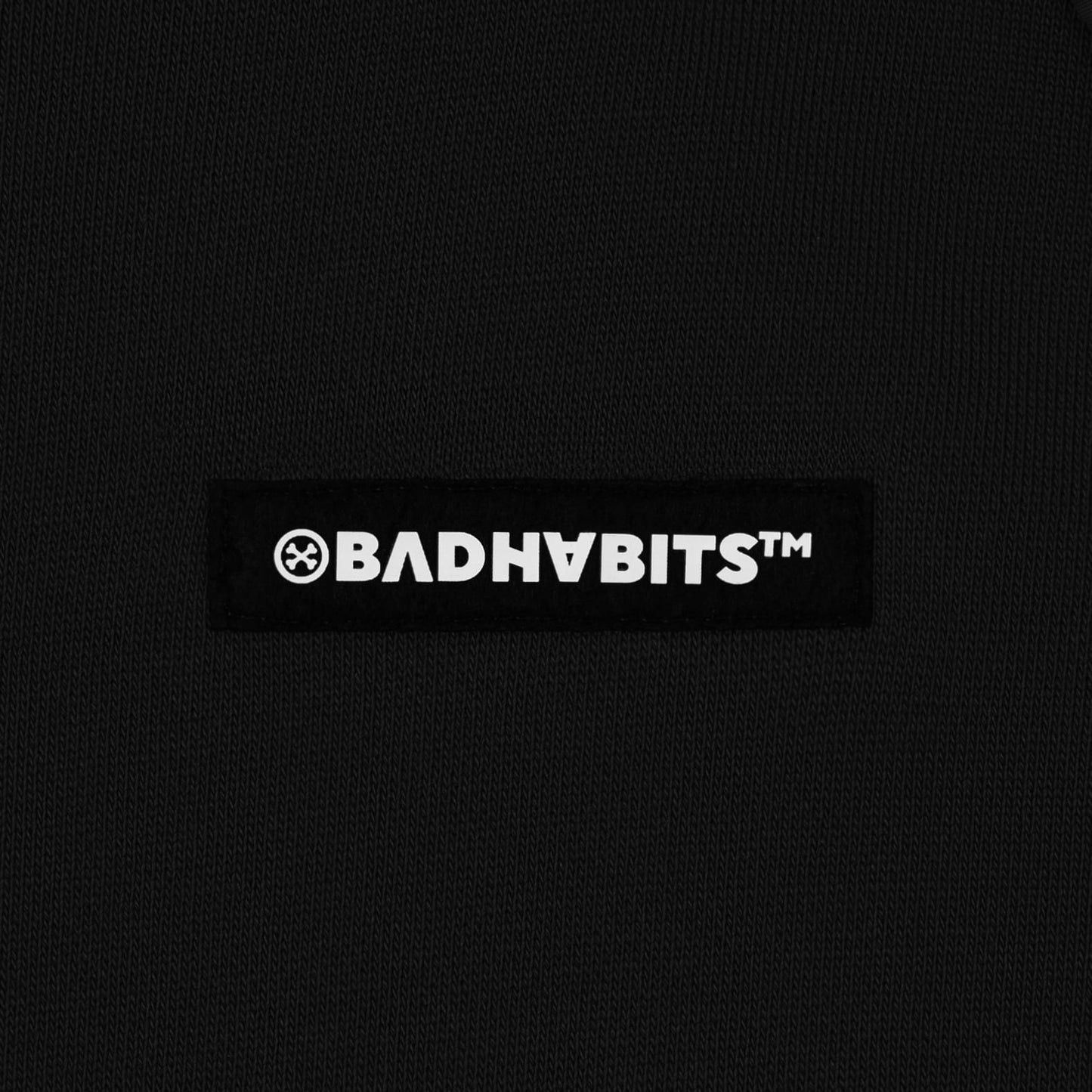 Bad Habits S-On The Go Zip Hoodie - Black