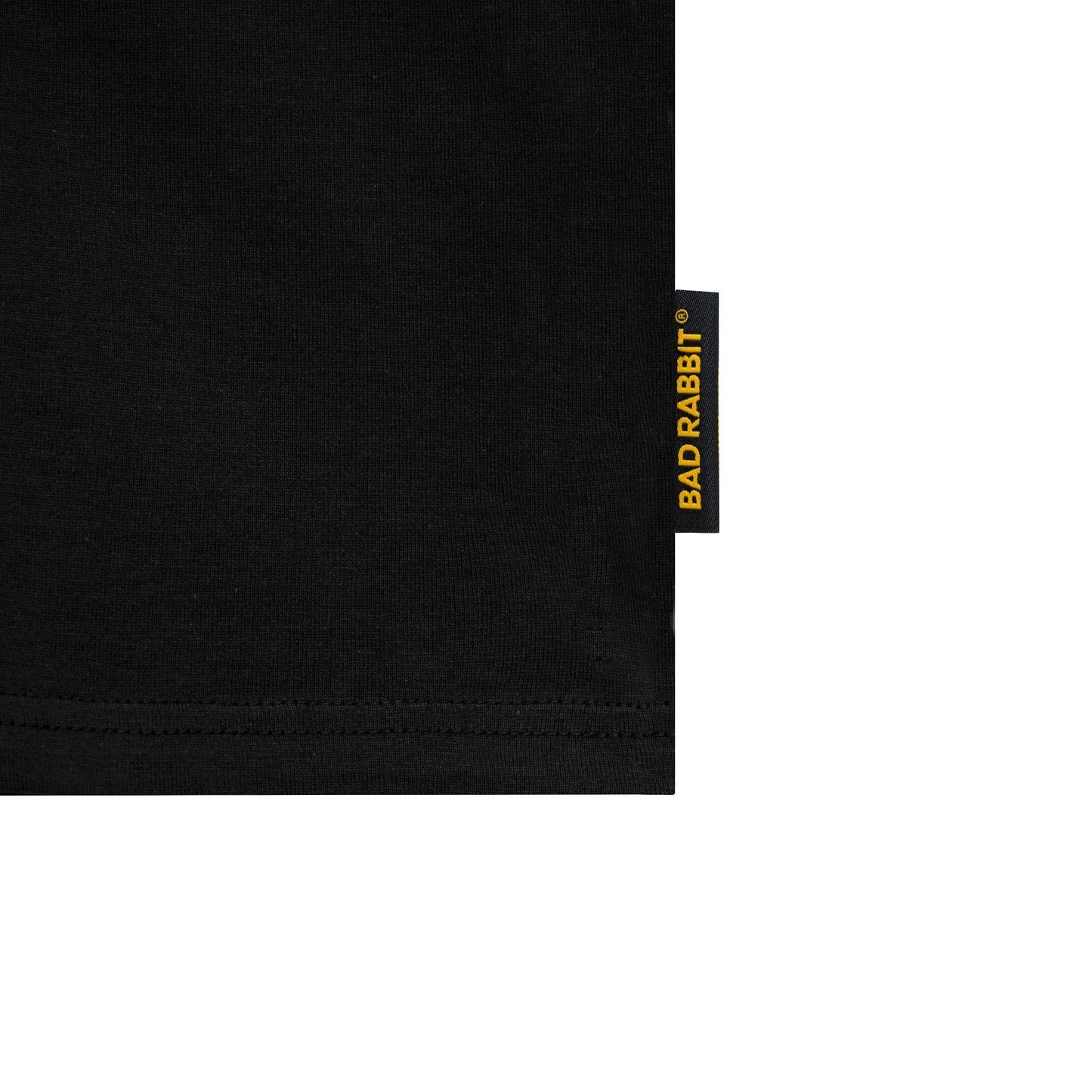 Bad Rabbit Club Heart Pattern Rabbit Tee - Black