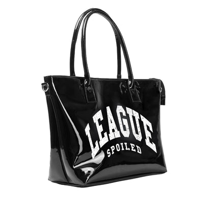 Spoiled League Large Spoiled Tote Bag - Glossy Black